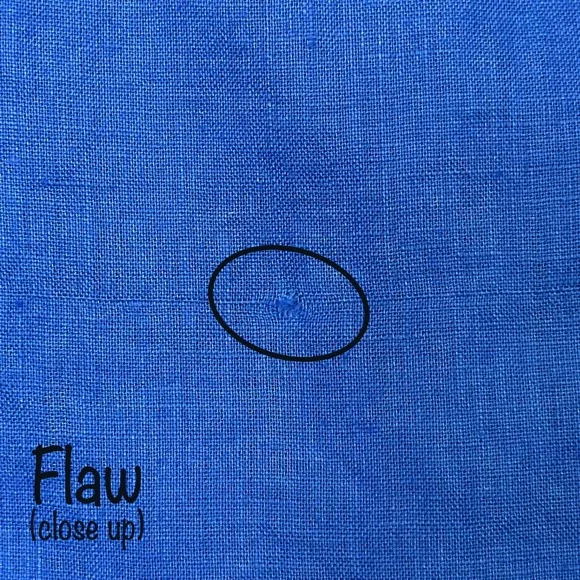 Faithfull The Brand Valerina Maxi Dress Size S Sicilian Blue Linen Boho Resort - Picture 10 of 12